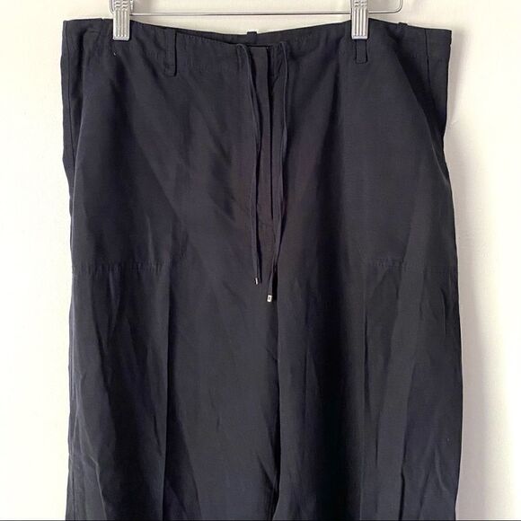 Elie Tahari Linen blend drawstring pants size 12 - Picture 2 of 6